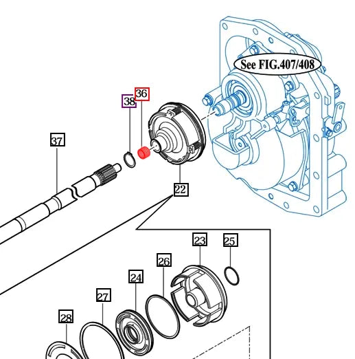 Mahindra Tractor Needle Caged Bearing V6544141815- Mahindra Direct Parts