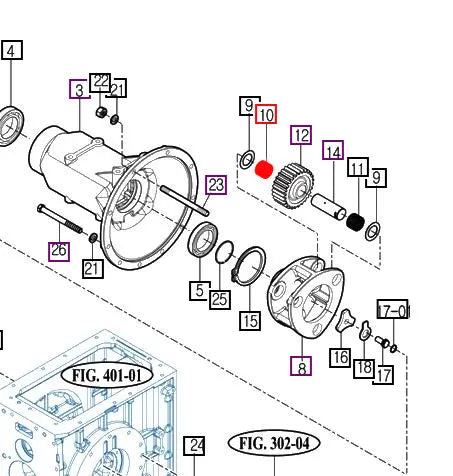 Mahindra Tractor Needle Caged Bearing V6544404834 Mahindra Direct Parts