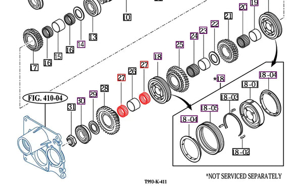 Mahindra Tractor Needle Caged Bearing V6544455218 Mahindra Direct Parts