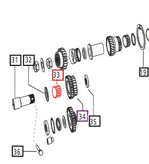 Mahindra Tractor Needle Roller Bearing 000012119P04 Mahindra Direct Parts