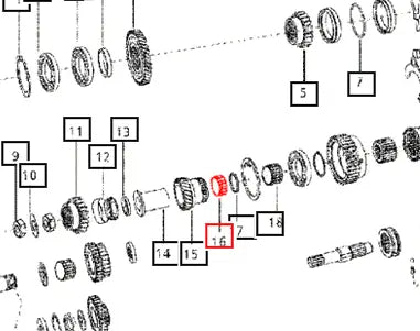 Mahindra Tractor Needle Roller Bearing 006500195C91 Mahindra Direct Parts