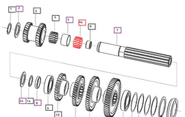 Mahindra Tractor Needle Roller Bearing 006501359C1 Mahindra Direct Parts