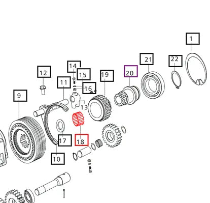 Mahindra Tractor Needle Roller Bearing 006501359C1 Mahindra Direct Parts