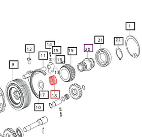 Mahindra Tractor Needle Roller Bearing 006501359C1 Mahindra Direct Parts