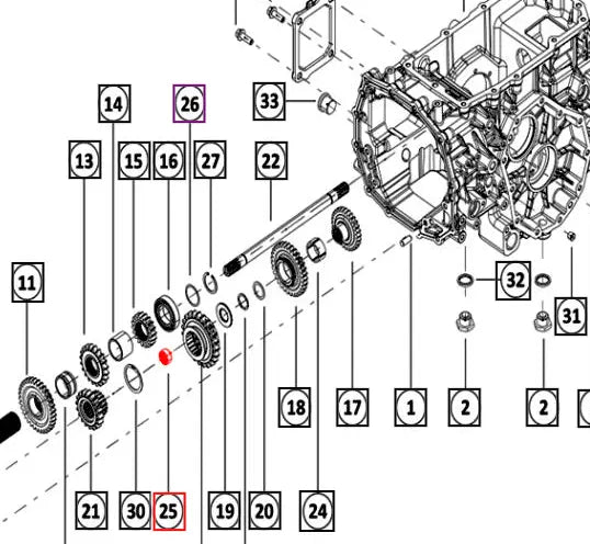 Mahindra Tractor Needle Roller Bearing SP010507003 Mahindra Direct Parts