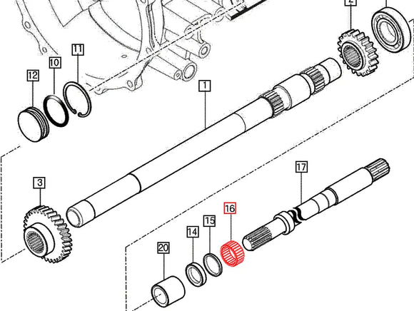 Mahindra Tractor Needle Roller Bearing V6544253117 Mahindra Direct Parts