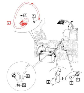 Mahindra Tractor Negative Battery Cable 007704852V91 Mahindra Direct Parts