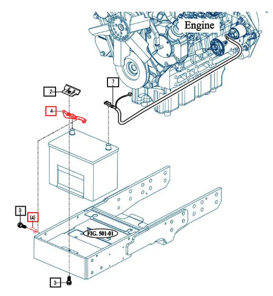 Mahindra Tractor Negative Battery Cable 10016802301 Mahindra