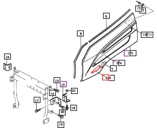 Mahindra Tractor Net 1, Low Lh Side 13246200100GB Mahindra Direct Parts