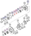 Mahindra Tractor Nut - Wheel Bearing 000A866 Mahindra Direct Parts