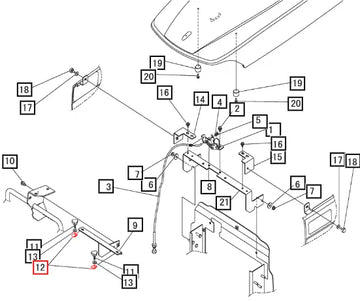 Mahindra Tractor Nut, Clip 10446346000 Mahindra Direct Parts