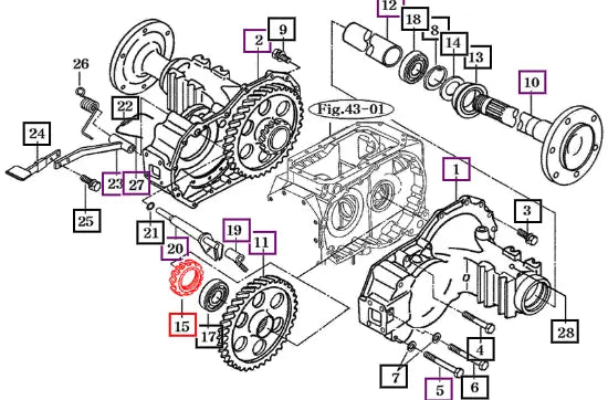 Mahindra Tractor Nut, M50 P1.5 16603070010 Mahindra Direct Parts