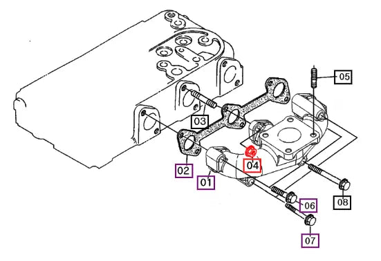 Mahindra Tractor Nut, M8 26366-080002 Mahindra Direct Parts