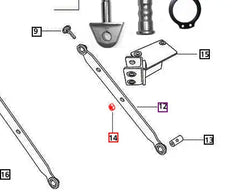 Mahindra Tractor Nyloc Nut 001081682R1