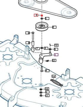 Mahindra Tractor Nylon Nut 3/8 V4111600120 Mahindra Direct Parts