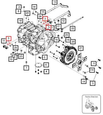 Mahindra Tractor O Ring 23 85 X 3 006518181V1 Mahindra Direct Parts