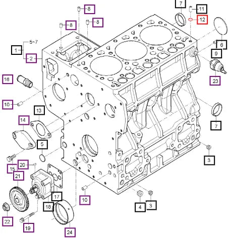 Mahindra Tractor O Ring E5500-33702 Mahindra Direct Parts