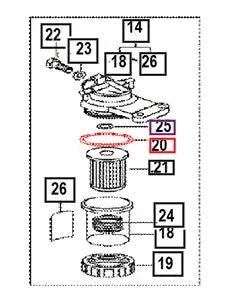 Mahindra Tractor O- Ring For Fuel Filter Mahindra