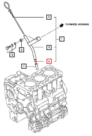 Mahindra Tractor O Ring Mf520004 006053505N01 Mahindra Direct Parts