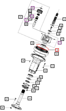 Mahindra Tractor O Ring Ring Gear Rac Mstar 006512862U1 Mahindra Direct Parts
