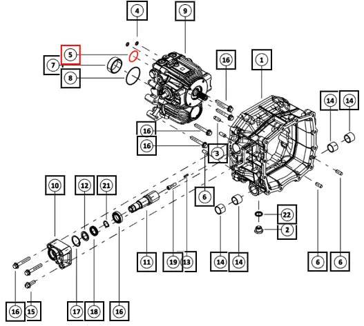 Mahindra Tractor O Ring Transmission 0703CC0650N Mahindra Direct Parts