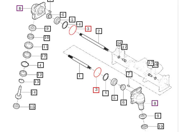 Mahindra Tractor O Ring V7231020085 Mahindra Direct Parts