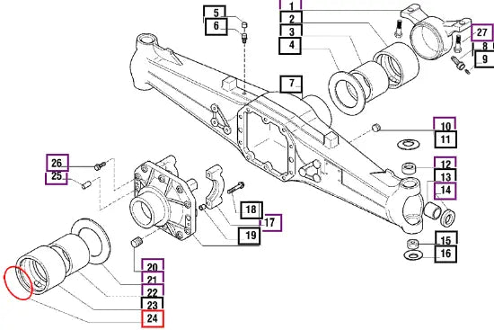 Mahindra Tractor O-ring 006500356C1 Mahindra Direct Parts