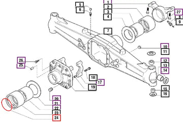 Mahindra Tractor O-ring 006500356C1 Mahindra Direct Parts
