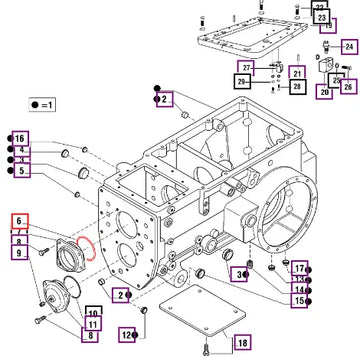 Mahindra Tractor O-ring 006500495C1 Mahindra Direct Parts