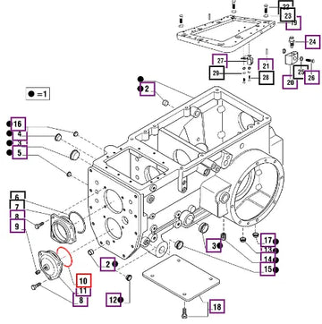Mahindra Tractor O-ring 006500499C1 Mahindra Direct Parts