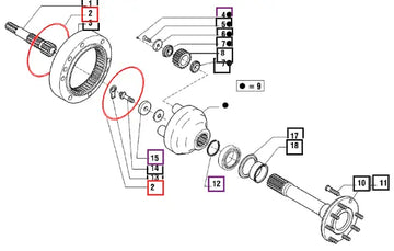Mahindra Tractor O-ring - 028605 006500739C1 Mahindra Direct Parts