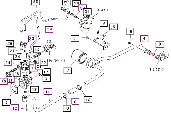 Mahindra Tractor O-ring 08300100240 Mahindra Direct Parts