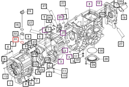 Mahindra Tractor O-ring 08300500340 Mahindra Direct Parts