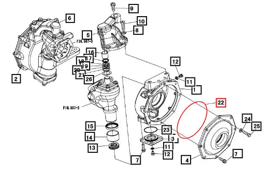 Mahindra Tractor O-ring 10312146000 Mahindra Direct Parts