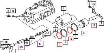Mahindra Tractor O-ring 17995030030 Mahindra Direct Parts