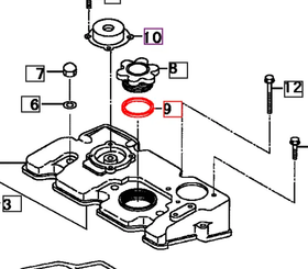Mahindra Tractor O-ring 31S9400850 Mahindra Direct Parts