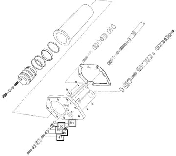 Mahindra Tractor O-ring Cross Chart (40hp) Kit O-rings 000051365D01 Mahindra Direct Parts