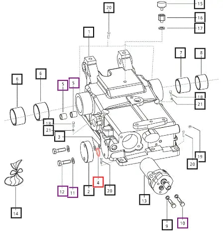 Mahindra Tractor O-ring E007204336D1 Mahindra Direct Parts