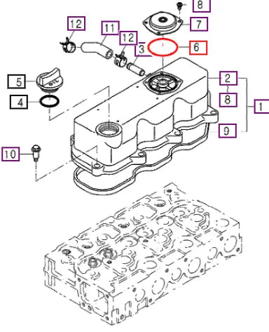 Mahindra Tractor O-ring E651014671 Mahindra Direct Parts