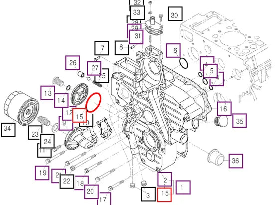 Mahindra Tractor O-ring F/2810 E580096831 Mahindra Direct Parts