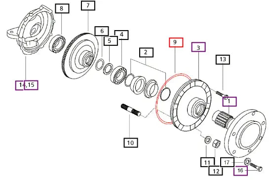 Mahindra Tractor O-ring G V7211057290 Mahindra Direct Parts