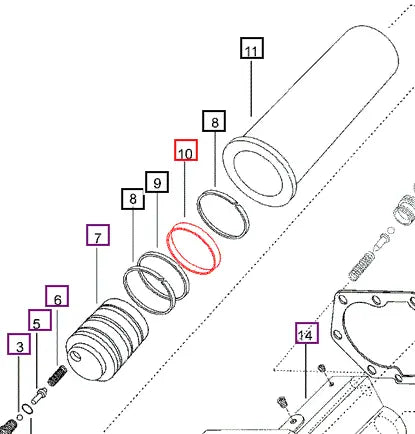 Mahindra Tractor O-ring Outer Seal 005554402R1 Mahindra Direct Parts