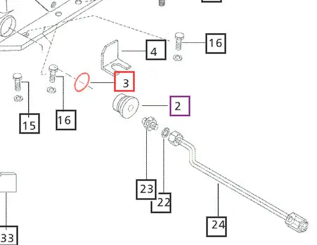 Mahindra Tractor O-ring Suction Filter 000704348R1 Mahindra Direct Parts