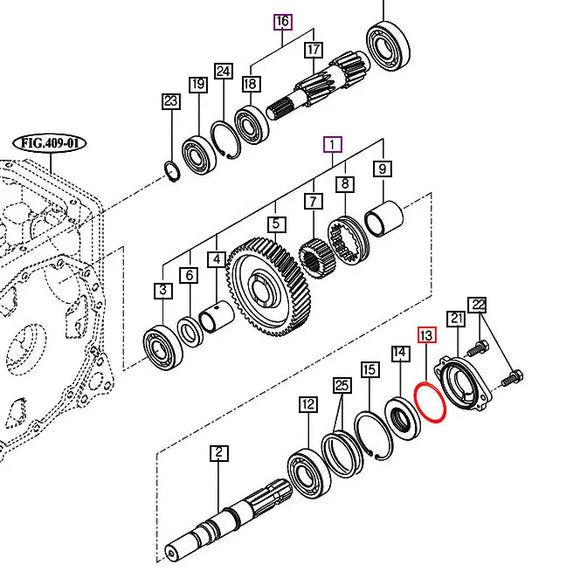 Mahindra Tractor O-ring V7231020075 Mahindra Direct Parts
