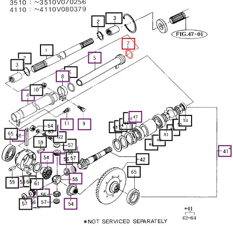 Mahindra Tractor O-ring (p) P41 V7201035041 Mahindra Direct Parts
