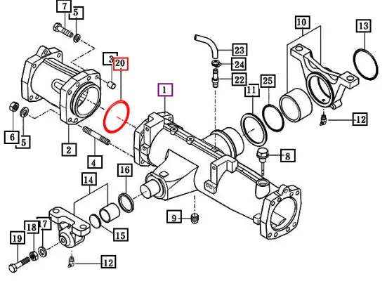 Mahindra Tractor O-ring, G 1a, G120 V7211031120 Mahindra Direct Parts