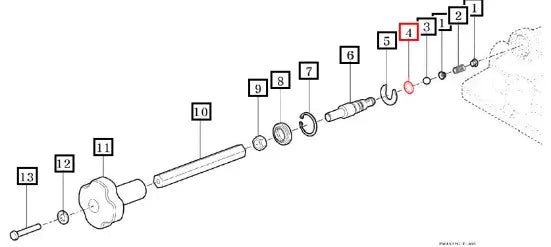 Mahindra Tractor O-ring, P 1b, P10 V7201119010 Mahindra Direct Parts