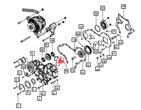 Mahindra Tractor Oil Filler Cap with Seal 006002025A2 Mahindra Direct Parts