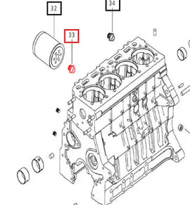 Mahindra Tractor Oil Filter Adapter 006002021B1 Mahindra Direct Parts