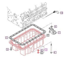 Mahindra Tractor Oil Pan E6200A0075 Mahindra Direct Parts